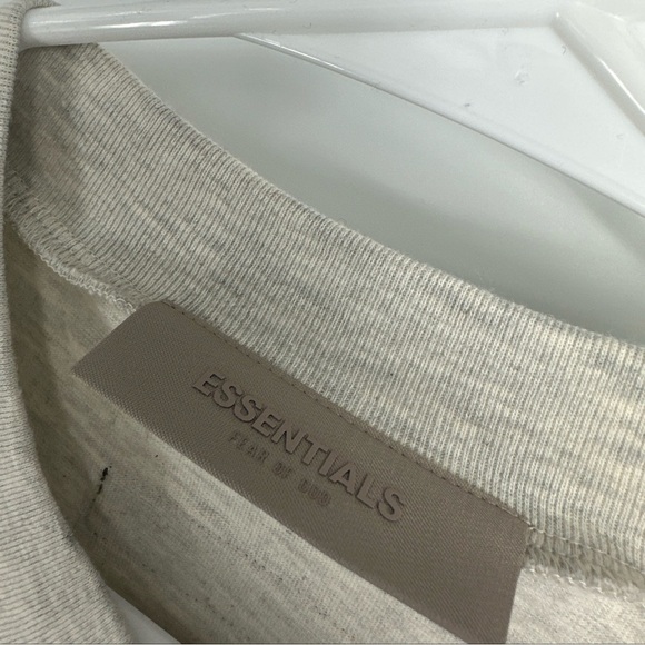 Essentials Shirt Fear Of God In Oatmeal Sz Small Fits M-L Oversized Authentic - Picture 4 of 6